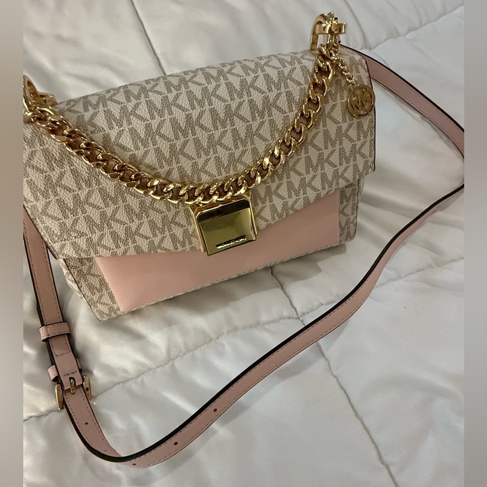 MICHAEL Michael Kors
Lita Medium Two-Tone Logo Crossbody Bag